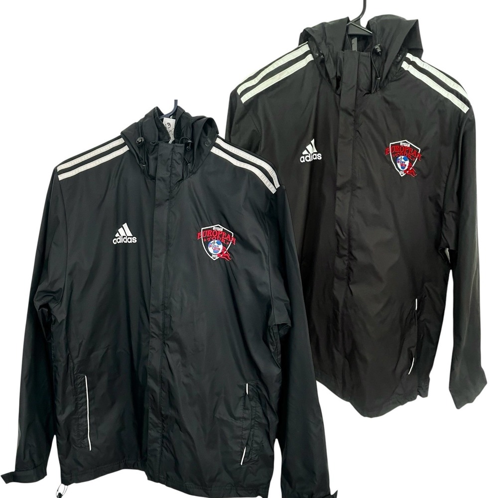 ADIDAS Adult Small Hoodie Full Zip JACKET Oysan Soccer European Tour LOT OF 2
